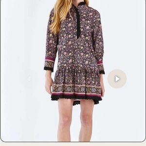 HUNTER BELL Carter Dress in midnight floral